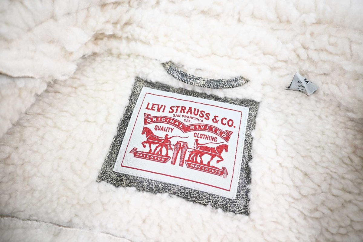 画像5: Levi's Faux Shearling Trucker Jacket リーバイス (5)