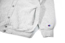 画像3: 90s Used Champion Reverse Weave Snap Cardigan Ash made in USA (3)