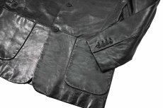 画像4: Used Banana Republic Leather Jacket Black (4)