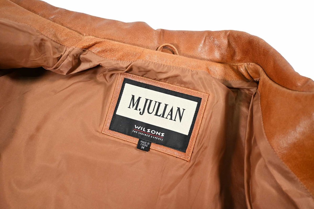 画像6: Used Wilsons M.Julian Leather Jacket Brown (6)