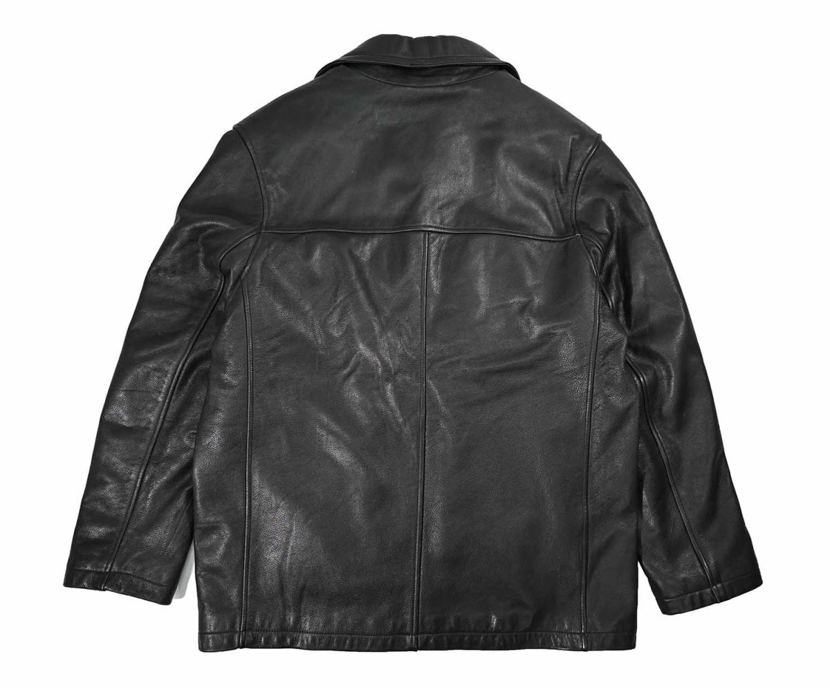 画像2: Used Wilsons M.Julian Leather Coat Black (2)