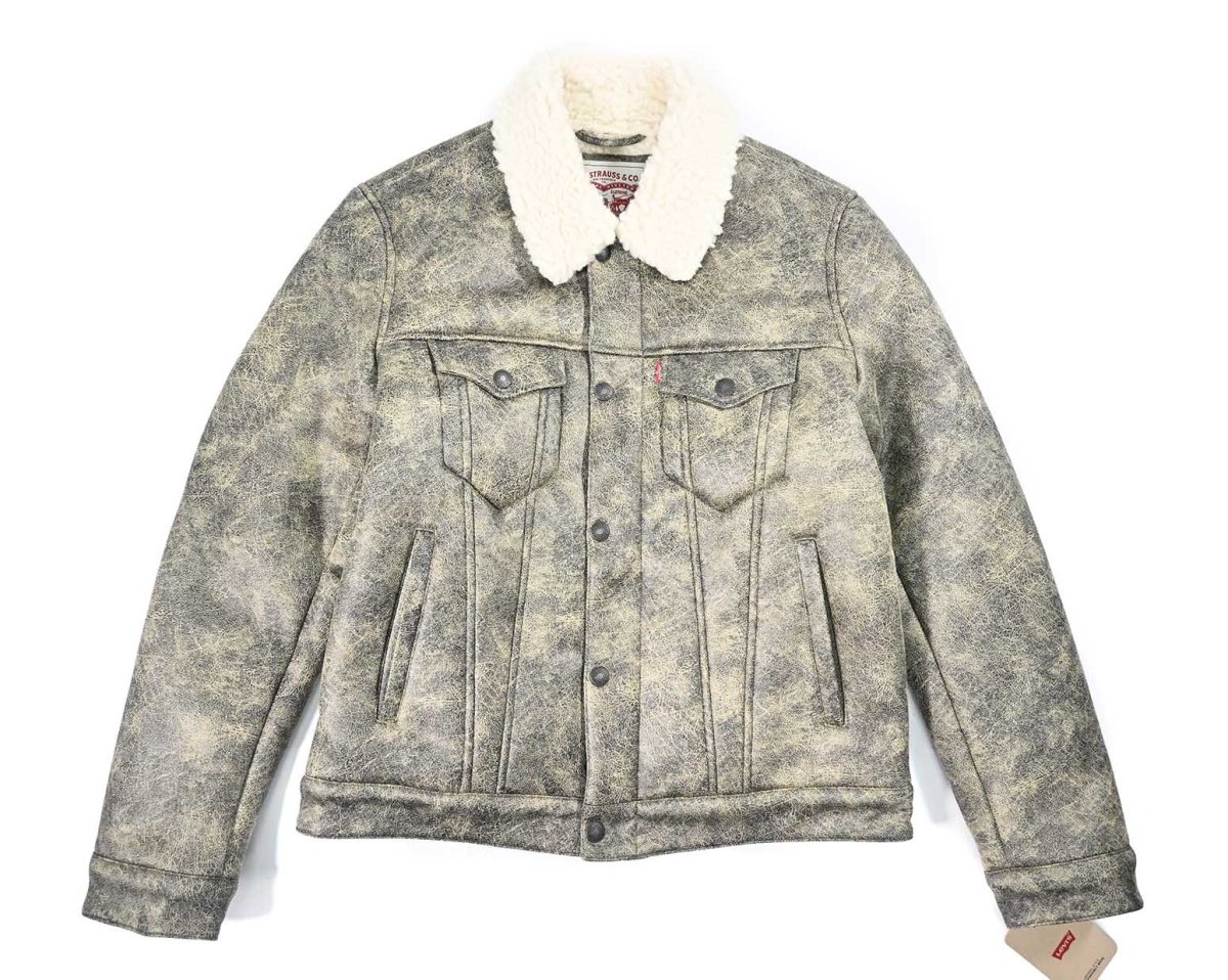 画像1: Levi's Faux Shearling Trucker Jacket リーバイス (1)