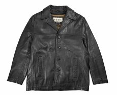 画像1: Used Wilsons M.Julian Leather Coat Black (1)