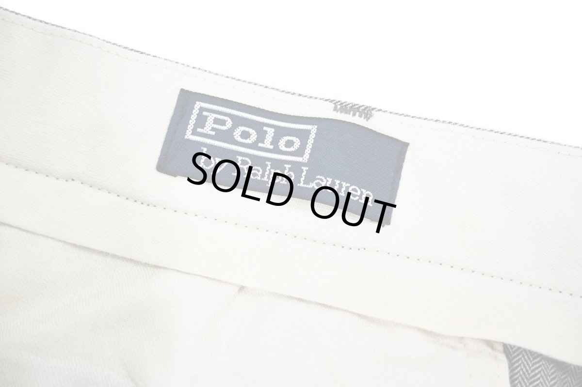 画像6: Used Polo Ralph Lauren Cotton Pleated Slacks (6)