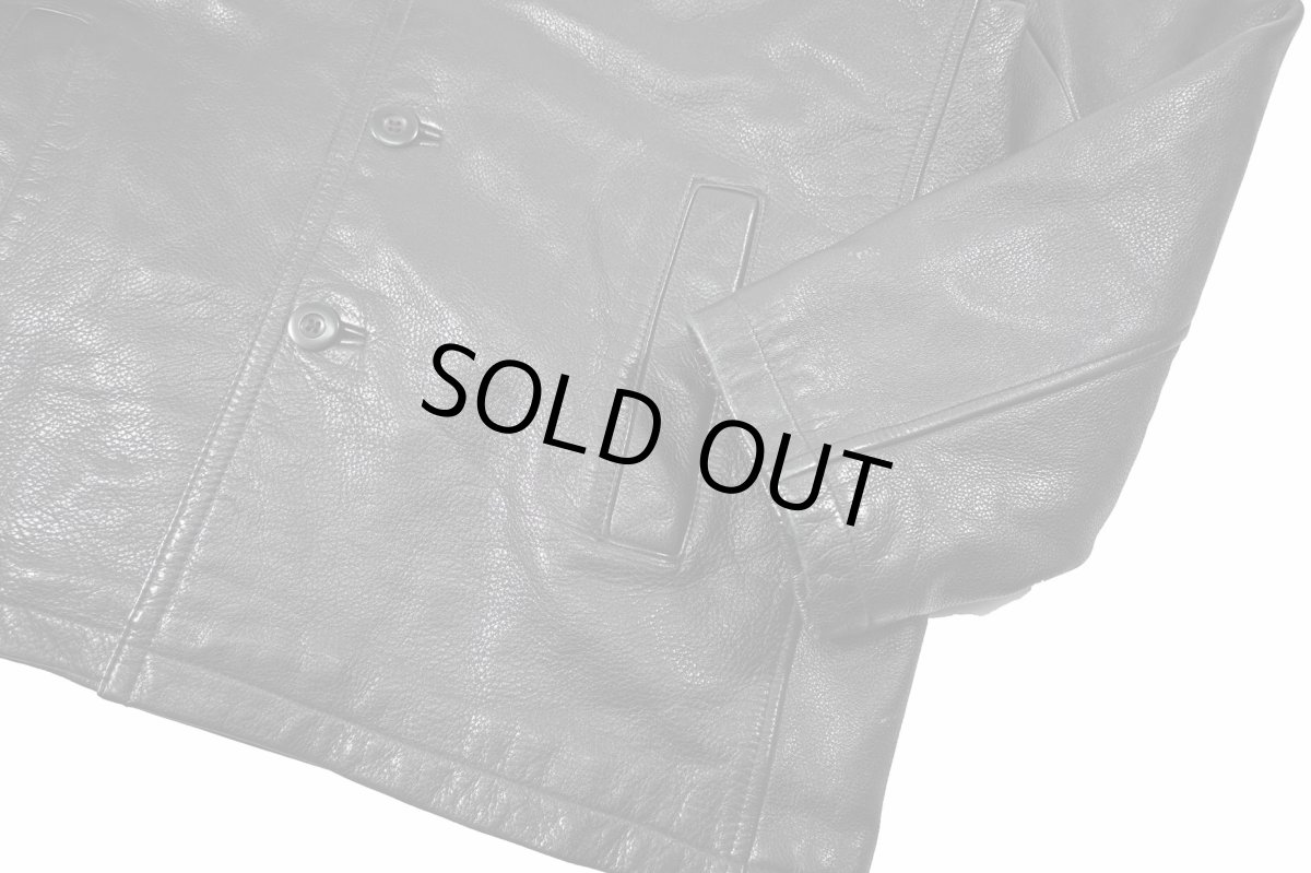 画像3: Used Wilsons M.Julian Leather Coat Black (3)