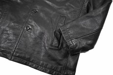 画像3: Used Wilsons M.Julian Leather Coat Black (3)