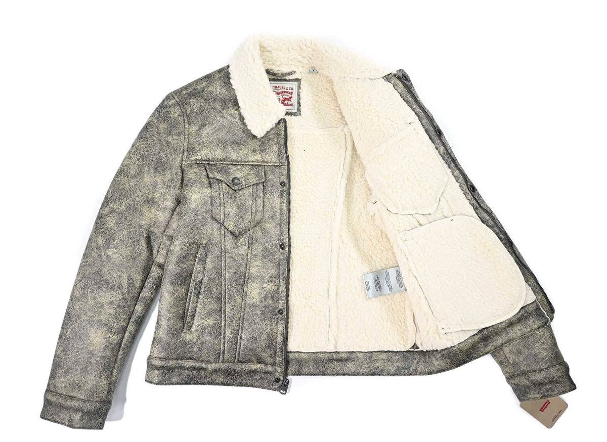 画像4: Levi's Faux Shearling Trucker Jacket リーバイス (4)