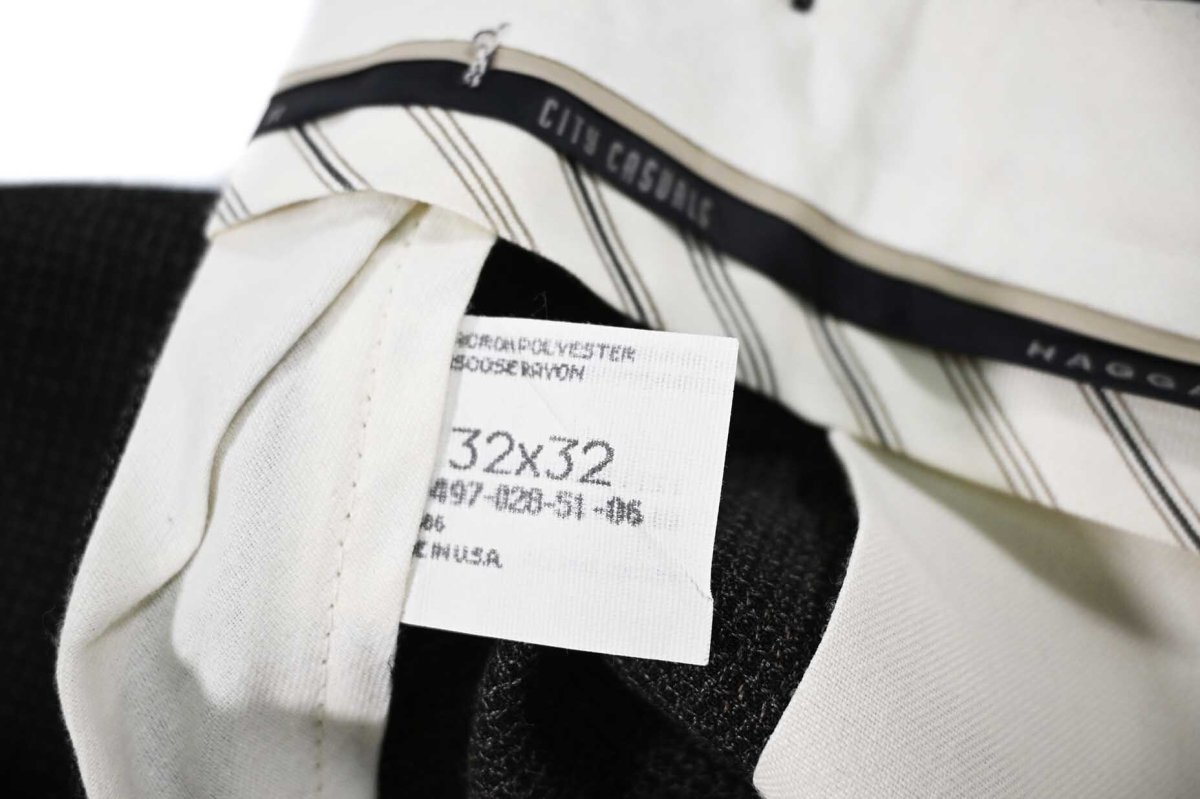画像6: Used Haggar Polyester Pleated Slacks made in USA (6)