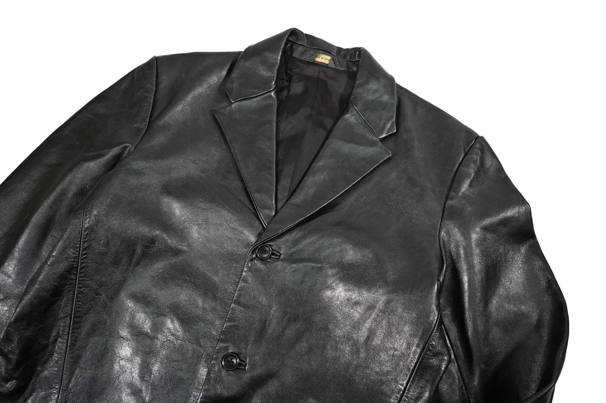画像3: Used Banana Republic Leather Jacket Black (3)