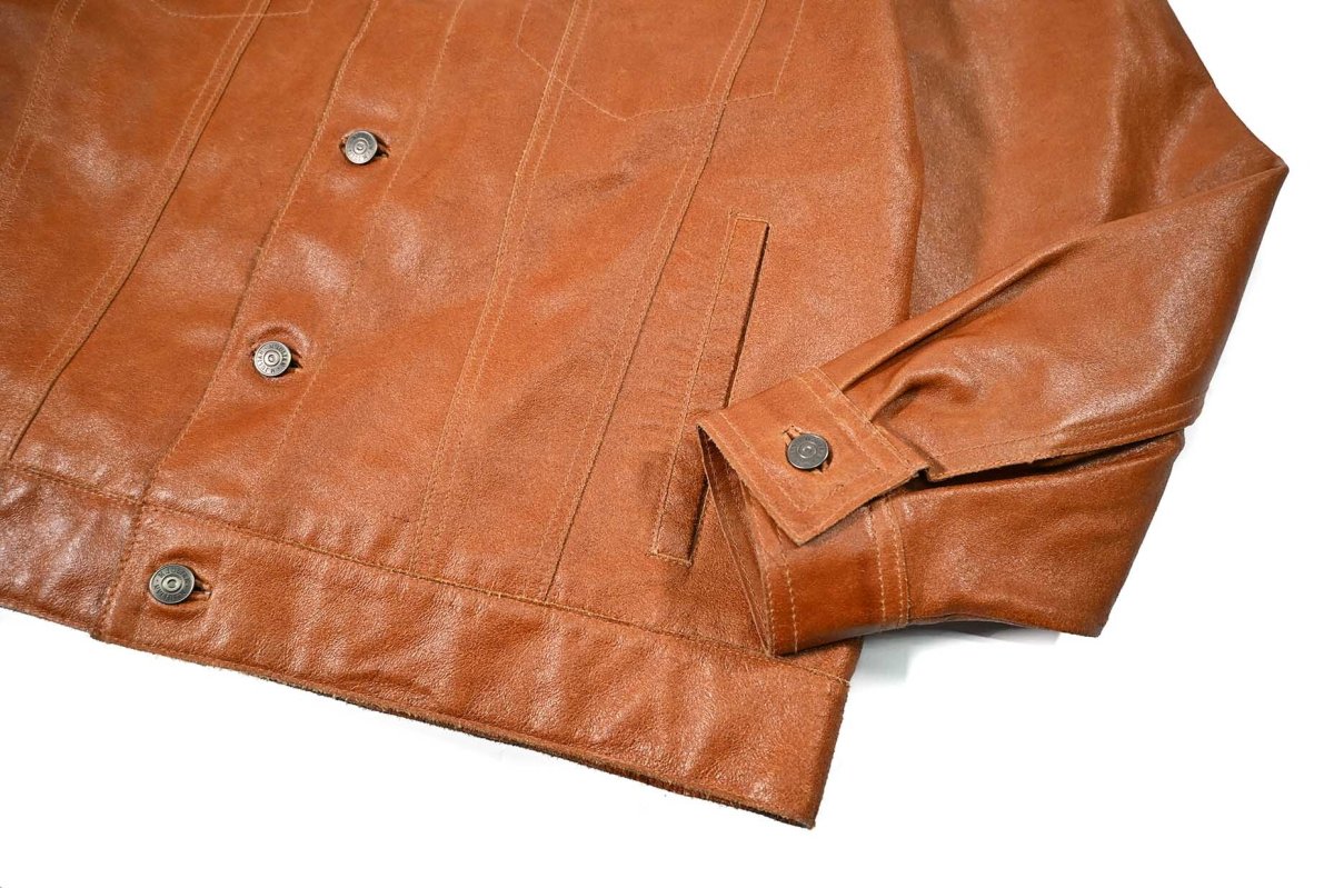 画像4: Used Wilsons M.Julian Leather Jacket Brown (4)