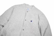 画像2: 90s Used Champion Reverse Weave Snap Cardigan Ash made in USA (2)