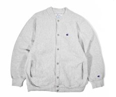 画像1: 90s Used Champion Reverse Weave Snap Cardigan Ash made in USA (1)