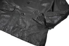 画像4: Used Kenneth Cole Reaction Leather Coat Black (4)