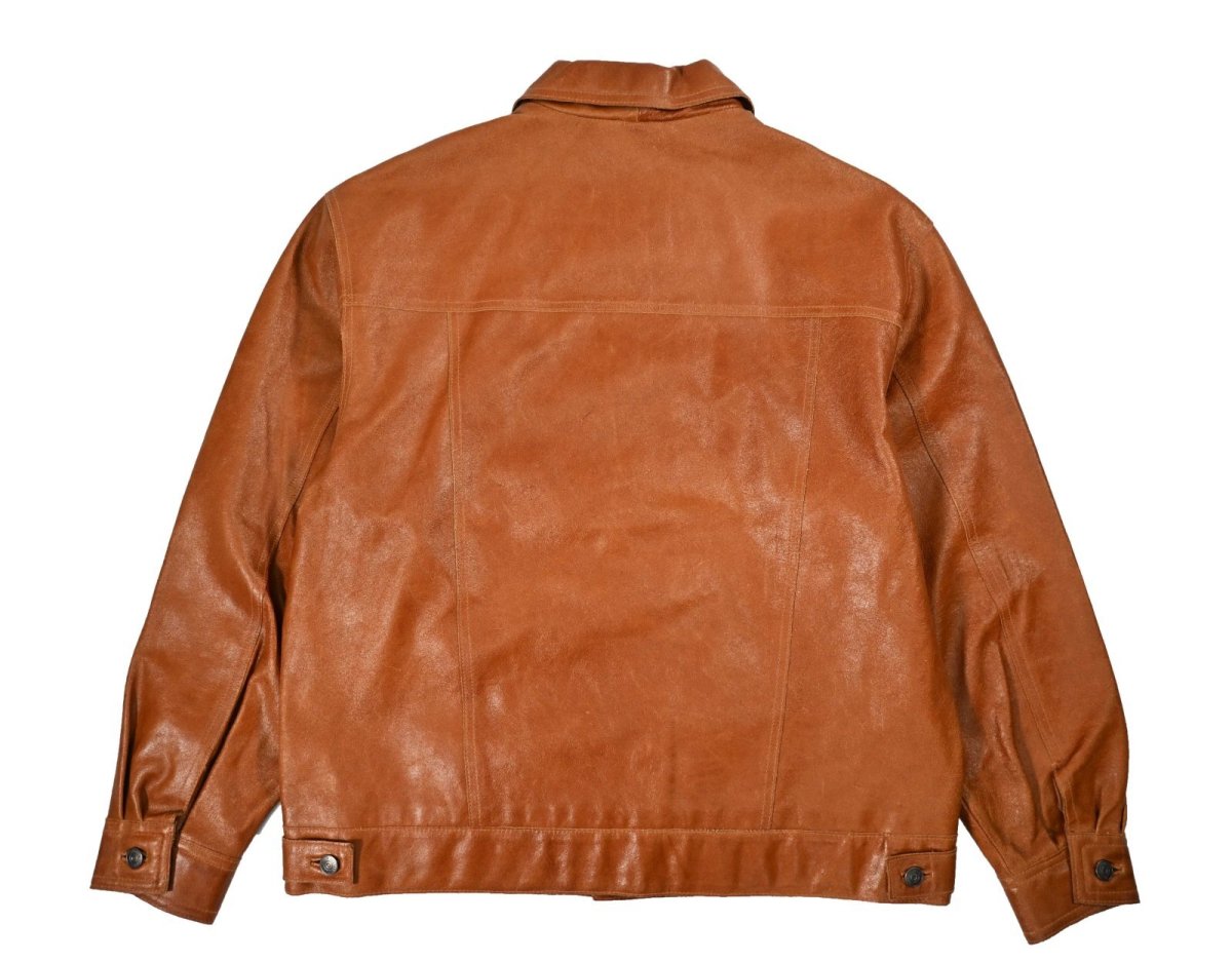 画像2: Used Wilsons M.Julian Leather Jacket Brown (2)