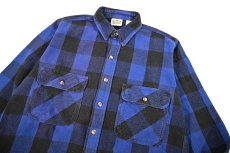 画像2: 90s Used Five Brothers Heavy Flannel Shirt (2)