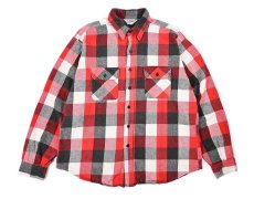 画像1: 80s Used Five Brothers Heavy Flannel Shirt made in USA (1)
