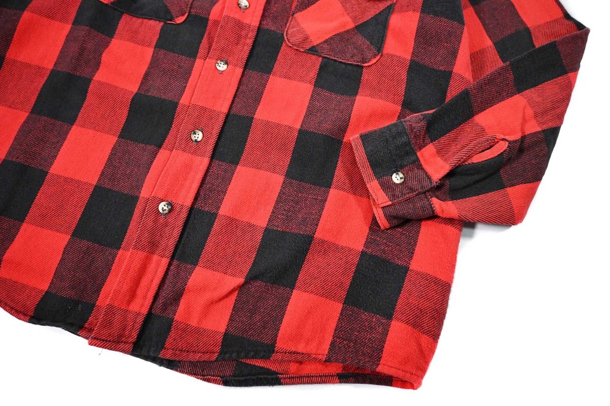 画像3: 90s Used Five Brothers Heavy Flannel Shirt (3)