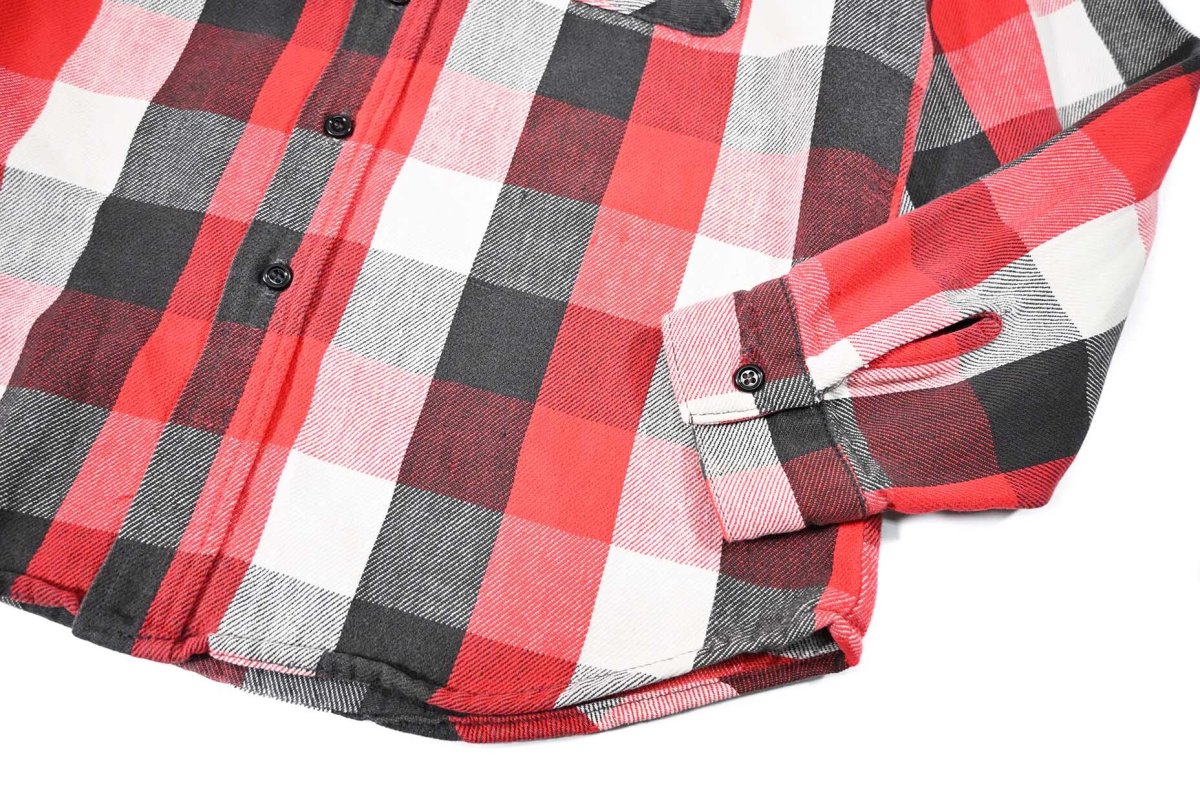 画像3: 80s Used Five Brothers Heavy Flannel Shirt made in USA (3)