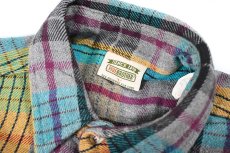 画像4: 90s Used Five Brothers Heavy Flannel Shirt made in USA (4)