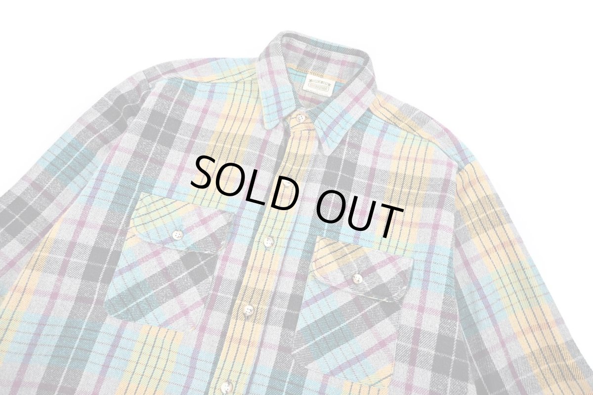 画像2: 90s Used Five Brother Heavy Flannel Shirt made in USA (2)