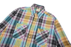 画像2: 90s Used Five Brothers Heavy Flannel Shirt made in USA (2)