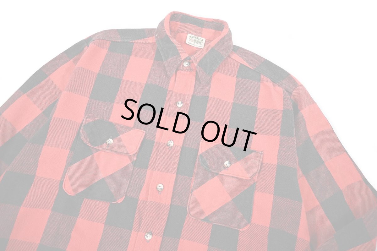 画像2: 90s Used Five Brother Heavy Flannel Shirt (2)