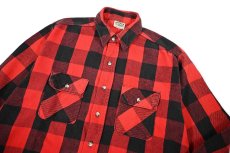 画像2: 90s Used Five Brothers Heavy Flannel Shirt (2)
