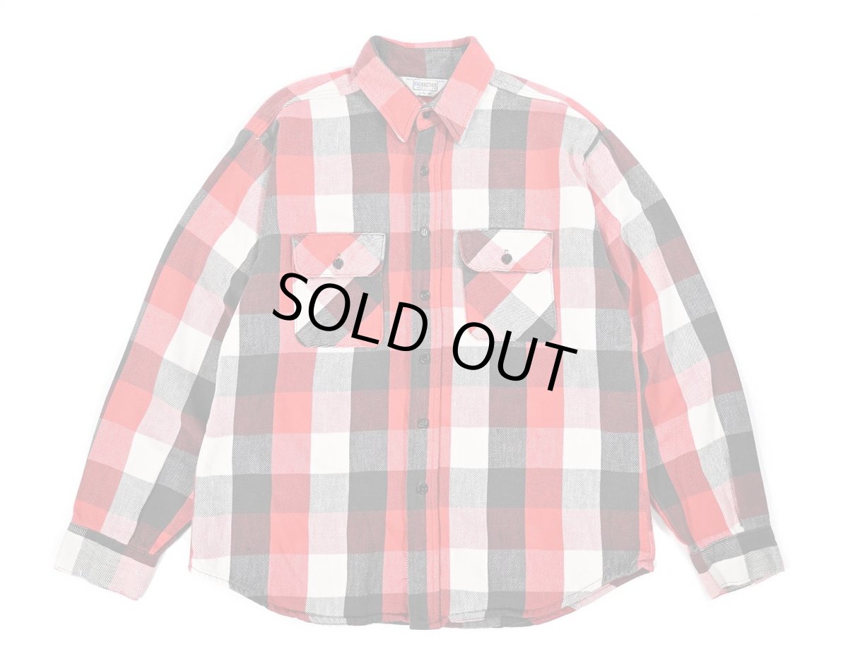 画像1: 80s Used Five Brother Heavy Flannel Shirt made in USA (1)