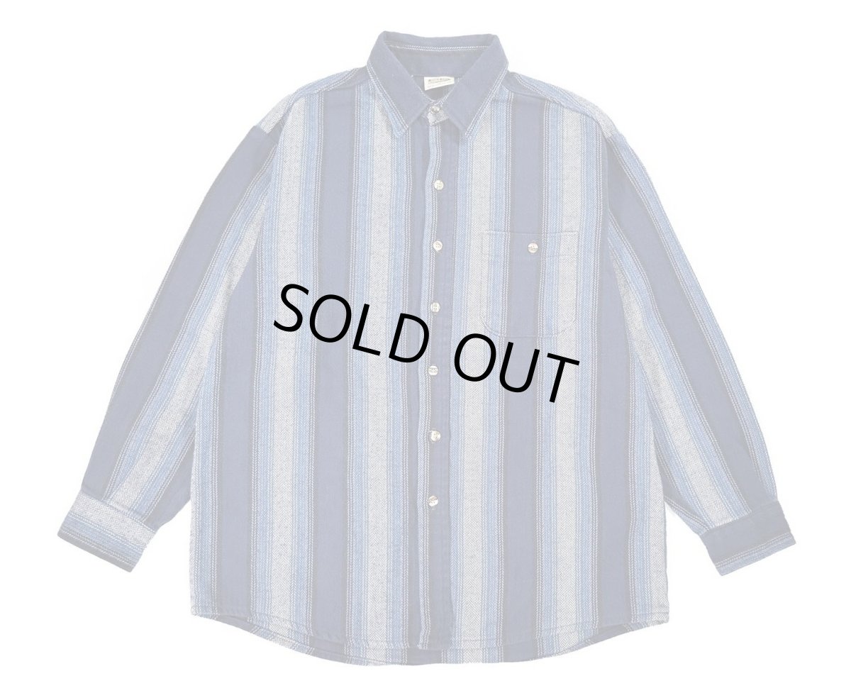 画像1: 90s Used Five Brothers Heavy Flannel Shirt (1)