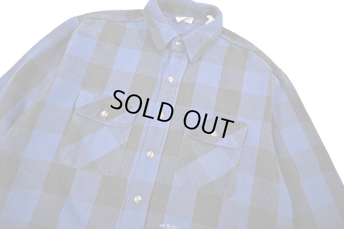 画像2: 90s Used Five Brother Heavy Flannel Shirt (2)