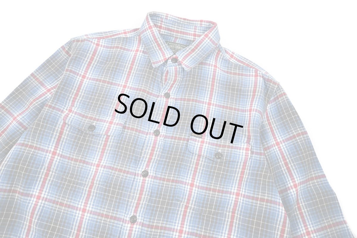 画像2: Used Polo Country Flannel Shirt ラルフローレン (2)