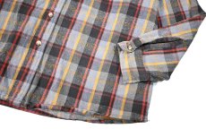 画像3: 90s Used Five Brothers Heavy Flannel Shirt (3)