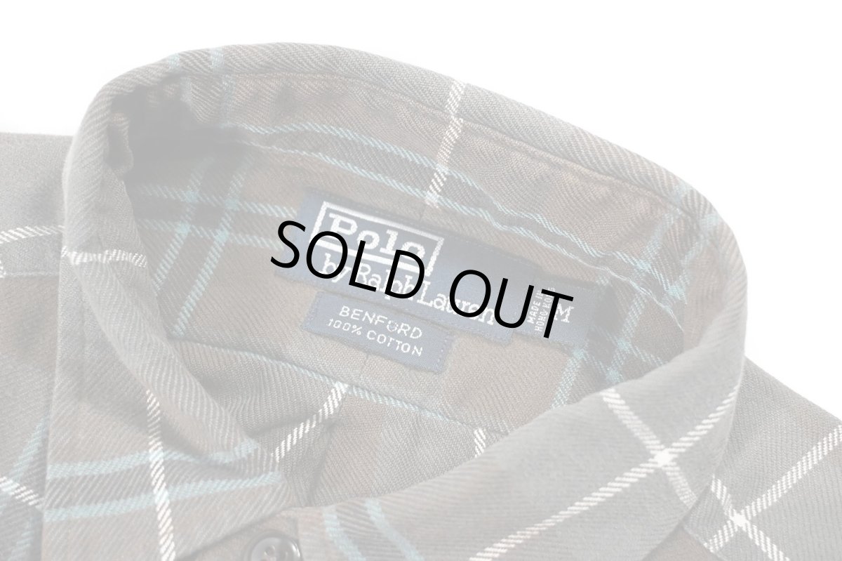 画像4: Used Ralph Lauren Flannel Shirt "Benford" ラルフローレン (4)