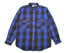 画像1: 90s Used Five Brothers Heavy Flannel Shirt (1)
