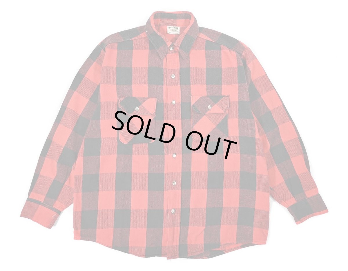 画像1: 90s Used Five Brother Heavy Flannel Shirt (1)