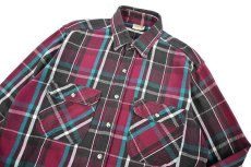 画像2: 90s Used Five Brothers Heavy Flannel Shirt (2)