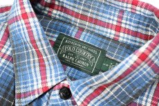 画像4: Used Polo Country Flannel Shirt ラルフローレン (4)