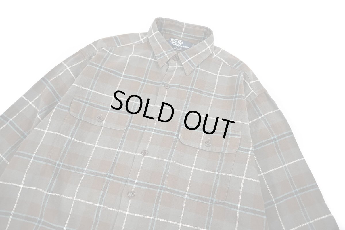 画像2: Used Ralph Lauren Flannel Shirt "Benford" ラルフローレン (2)