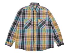 画像1: 90s Used Five Brothers Heavy Flannel Shirt made in USA (1)