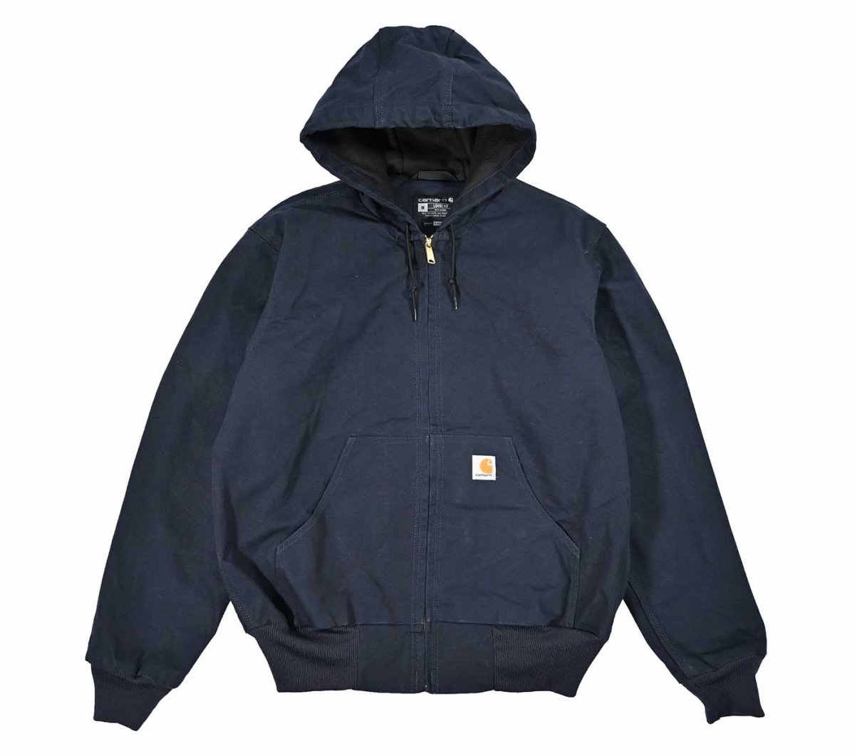 画像1: Used Carhartt Duck Thermal Lined Active Jacket Navy (1)