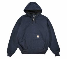 画像1: Used Carhartt Duck Thermal Lined Active Jacket Navy (1)