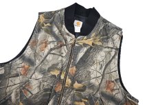 画像3: Used Carhartt Quilt Lined Duck Vest Realtree made in USA (3)