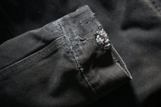 画像5: Used Carhartt Quilt Lined Duck Hooded Jacket Black (5)