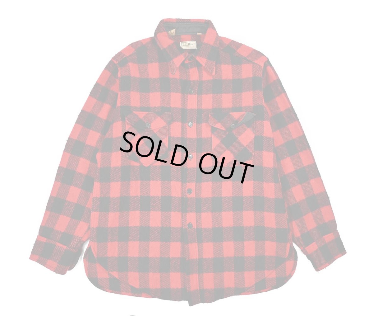 画像1: 80s Used L.L.Bean Wool Shirt made in USA (1)