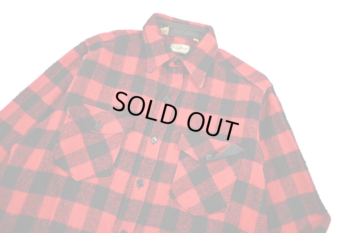画像2: 80s Used L.L.Bean Wool Shirt made in USA (2)
