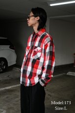 画像5: 80s Used Five Brother Heavy Flannel Shirt made in USA (5)