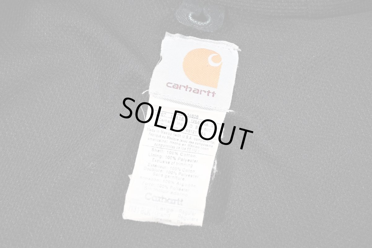 画像5: Used Carhartt Duck Thermal Lined Active Jacket Black (5)