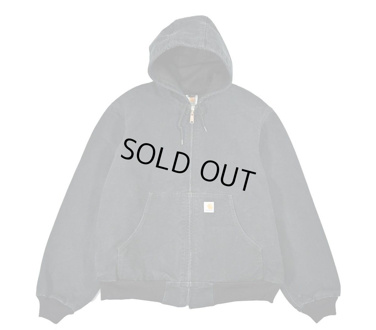 画像1: Used Carhartt Duck Thermal Lined Active Jacket Black (1)