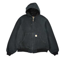 画像1: Used Carhartt Duck Thermal Lined Active Jacket Black (1)