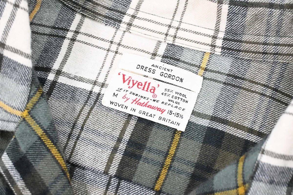 画像4: 60s Used Viyella by Hathaway Wool Open Collar Shirt (4)